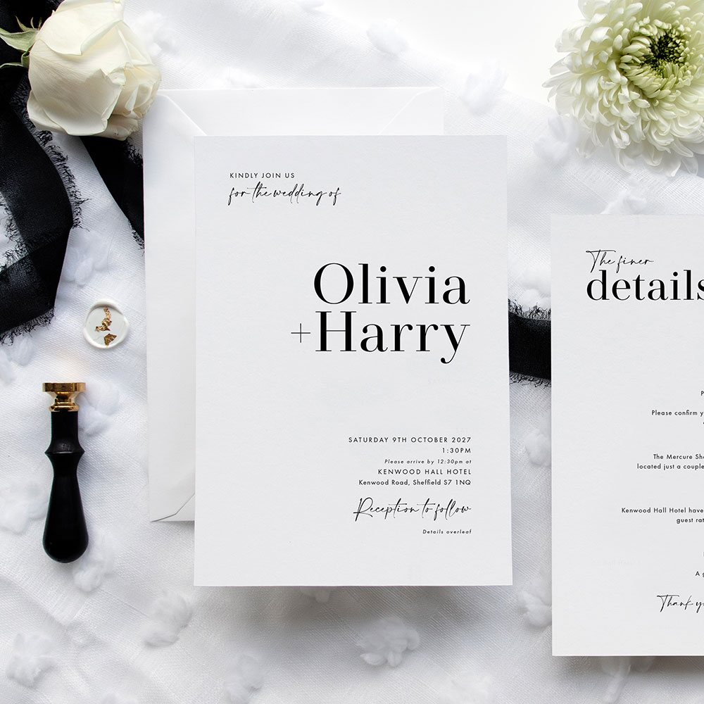 Sharrow Wedding Invitation
